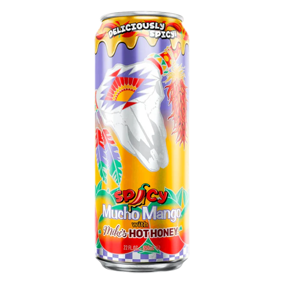 Напиток сокосодержащий AriZona Spicy Mucho Mango with Mike´s Hot Honey с пряным вкусом манго и мёда, 650 мл