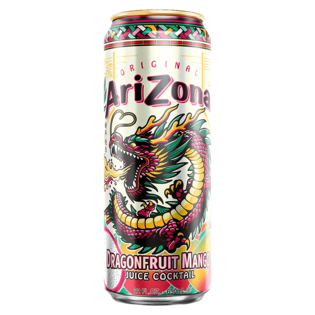 Напиток сокосодержащий AriZona Dragonfruit Mango Juice Cocktail со вкусом драгонфрута и манго, 650 мл