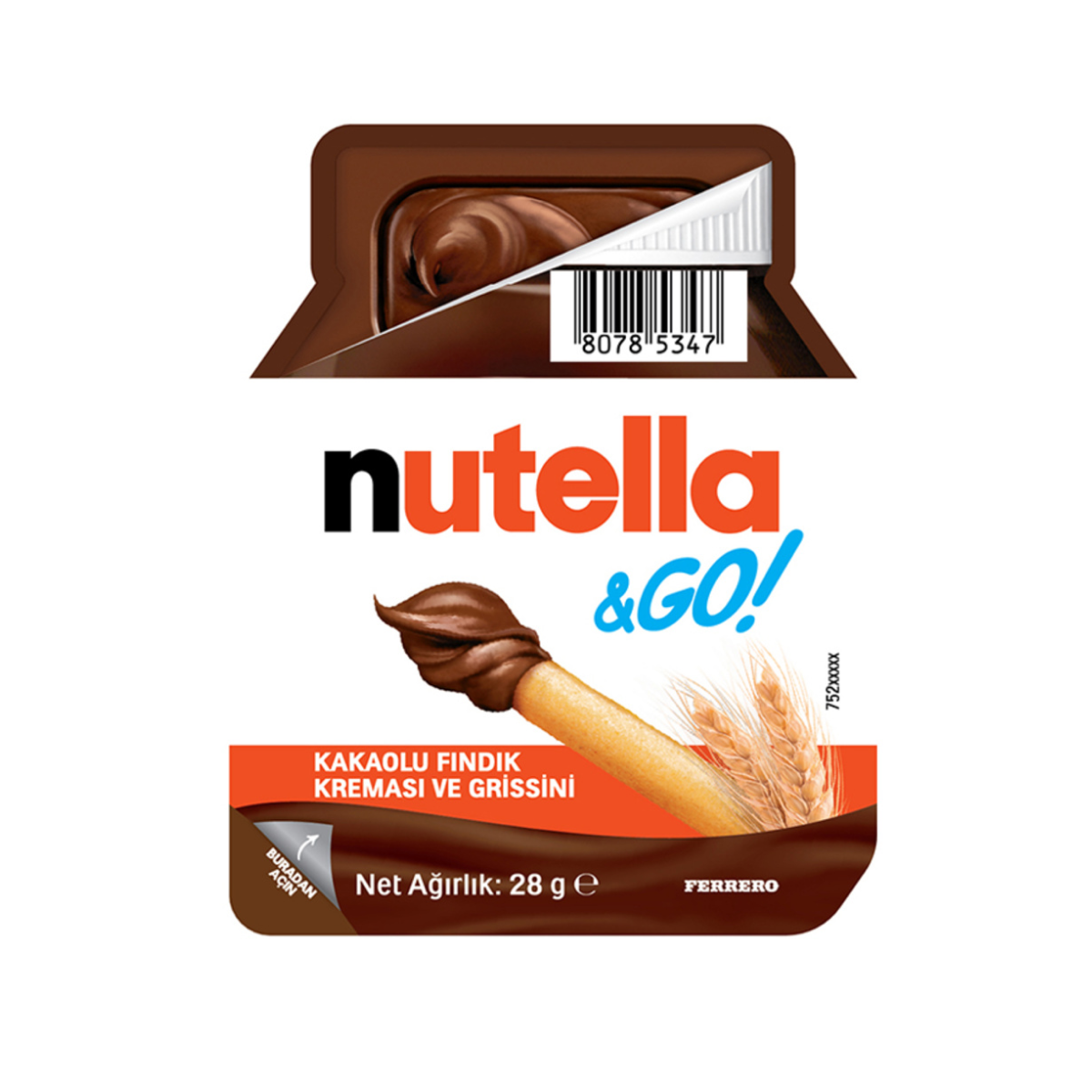 Бисквитные палочки Nutella & Go с шоколадной пастой, 28 г